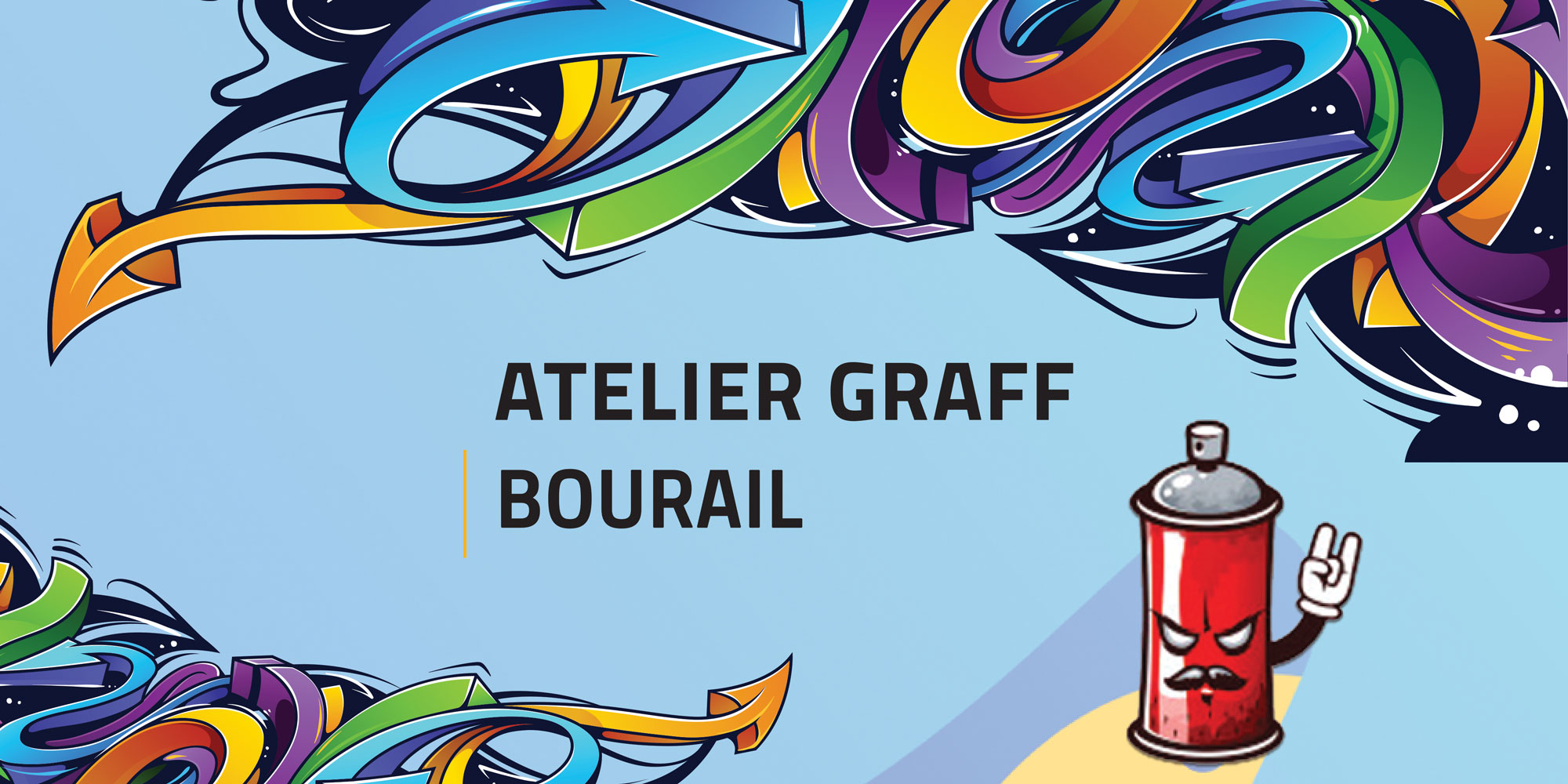 Visuel de l'atelier Graff de Bourail 2020