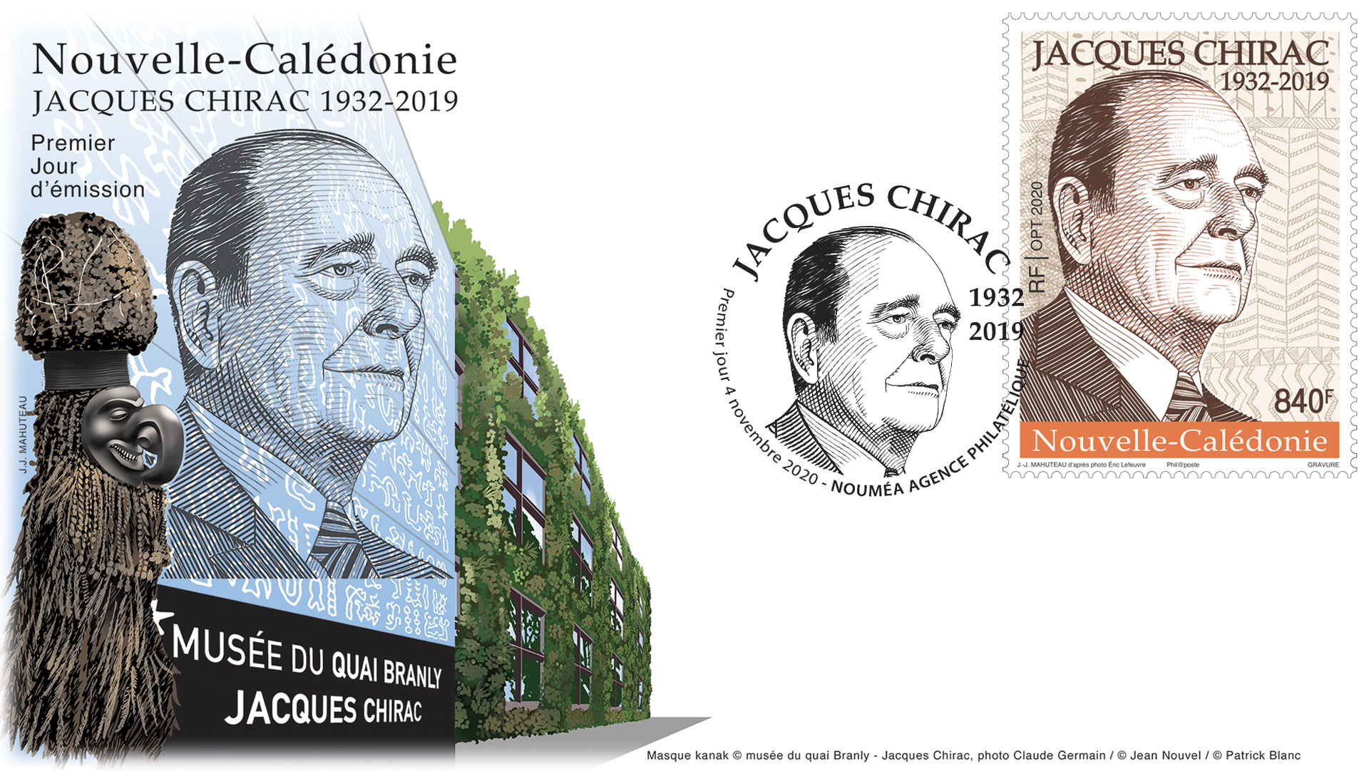 Emission d’un timbre-poste en hommage à Jacques CHIRAC